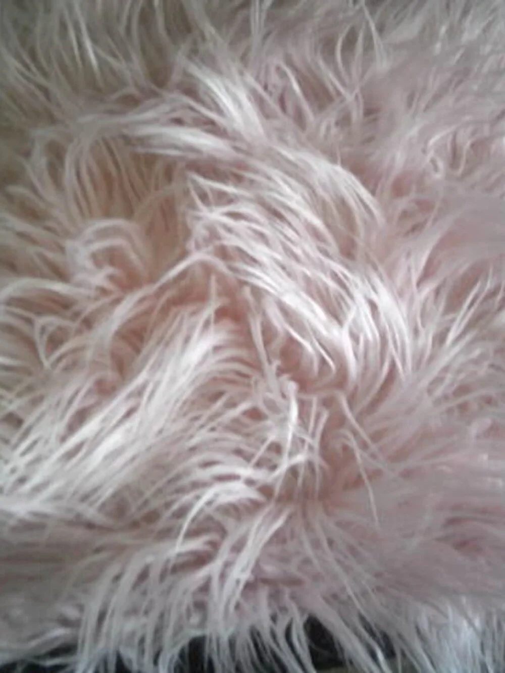 PHANTOSCOPE PINK FLUFFY HIGH PILE DORM PILLOW MANGOLIAN LONG HAIR STYLE FAUX FUR
